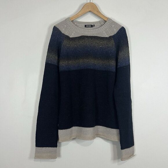 Antony Morato Blue Wool Blend Crewneck Sweatshirt 2XL - Picture 1 of 5